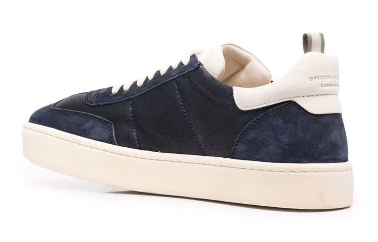 Shop Officine Creative 綿羊皮 綁帶 低筒 休閒鞋 男款 藍色