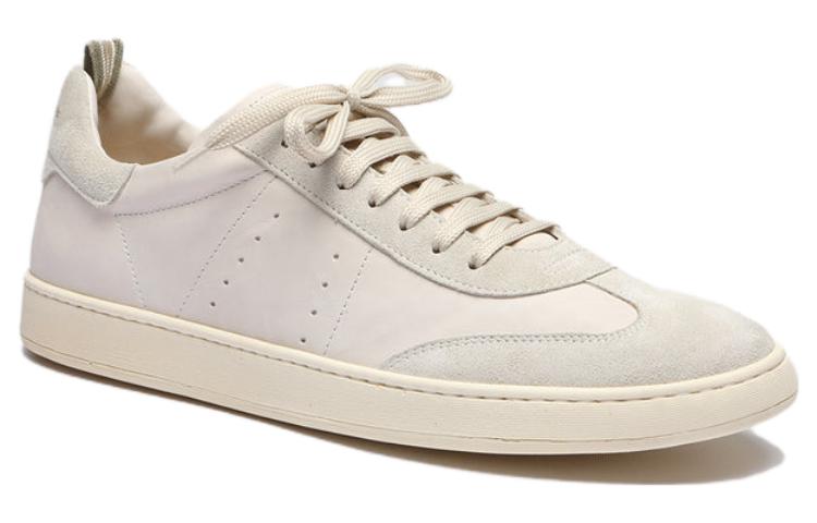 Order 오피치네 크리에이티브 화이트 레더 로우탑 OCUKOMB002LIC27R587