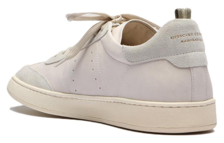 Shop 오피치네 크리에이티브 화이트 레더 로우탑 OCUKOMB002LIC27R587