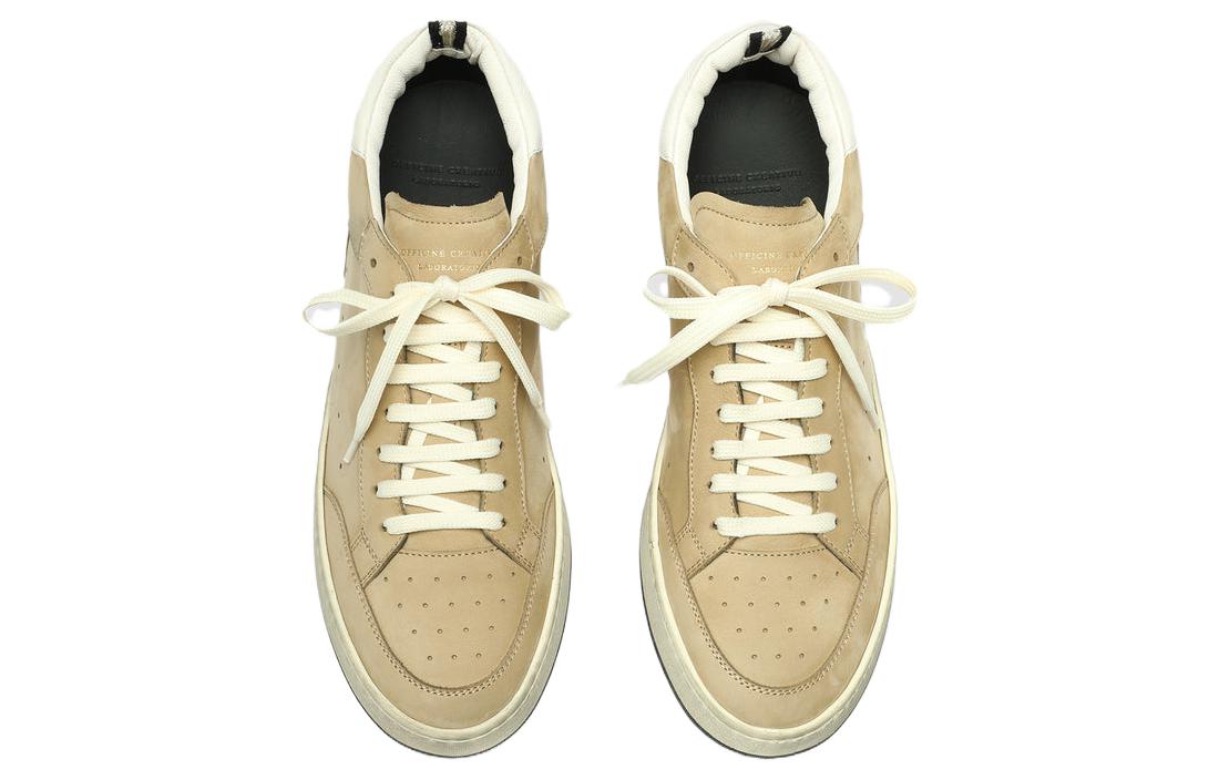 Shop Officine Creative Magic 002 皮革 防滑耐磨透氣 低幫 板鞋 男款 米色