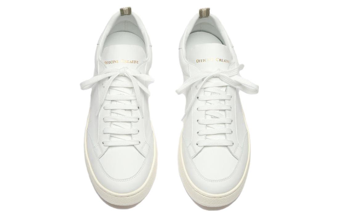 Lookbook Officine Creative Mower 'White Leather Low-Top' OCUXLMO007FLOR19000