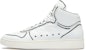 Officine Creative Mower 'Kulit Putih Mid-Top' OCUXLMO013FLO24BLAC