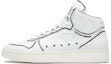 Buy Officine Creative Mower 'Kulit Putih Mid-Top' OCUXLMO013FLO24BLAC