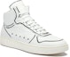 Order Officine Creative Mower 'Kulit Putih Mid-Top' OCUXLMO013FLO24BLAC