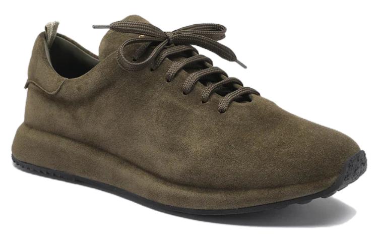 Order Officine Creative Race 綠色麂皮綁帶低筒休閒鞋 男款