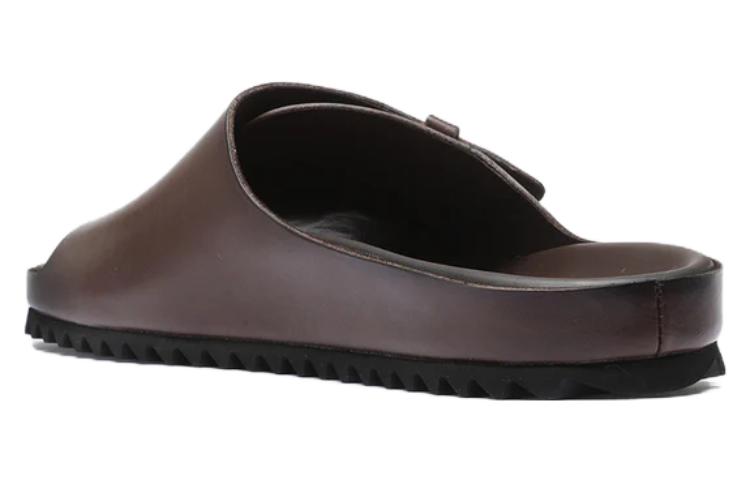 Officine Creative Slip-On Round Toe Slides 'Dark Brown' 圖 4