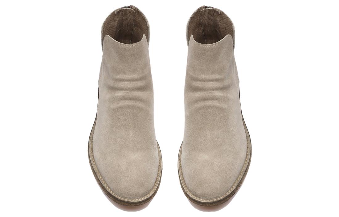 Lookbook オフィチーネ・クリエイティブ ジップラウンドトゥブーツ (グレー) OCUSTEP019LIGC1D910