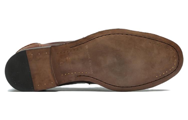 Shop Officine Creative Stereo 圓頭套腳 樂福鞋 男款 棕色