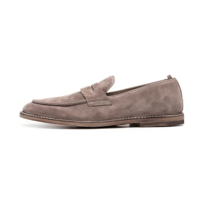 Officine Creative Suede Loafers 'Grey Slip-On'