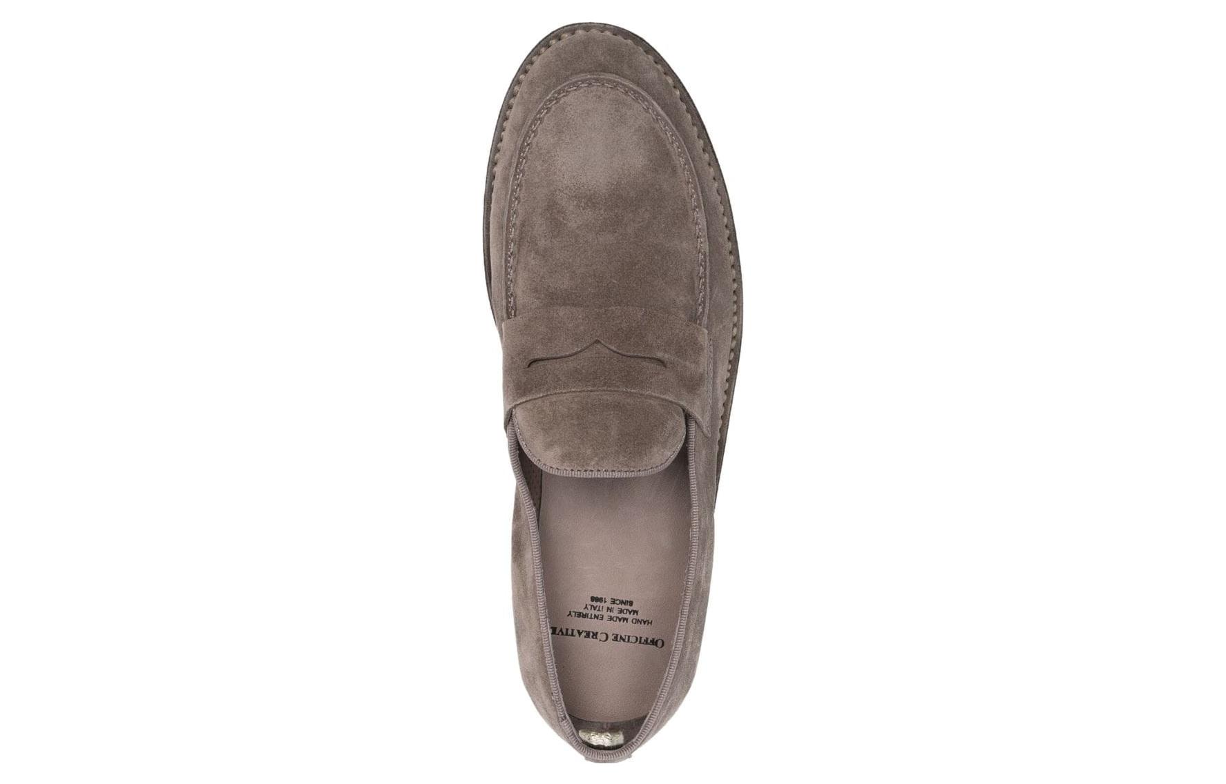 Lookbook Officine Creative Loafers Suede Kelabu Slip-On Lelaki OCUSTEP020LIGC1QUAR
