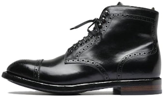 Officine Creative Temple 'Black Leather Round Toe Lace-Up Boots' OCUTEML004AERCA1000 Officine Creative Temple 'Black Leather Round Toe Lace-Up Boots' OCUTEML004AERCA1000