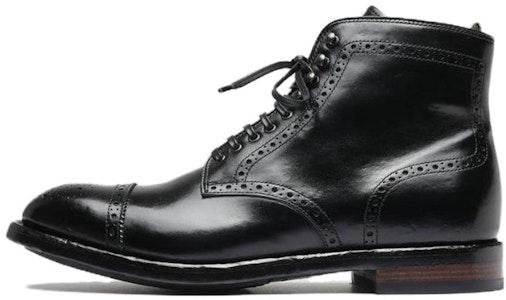 Botas Negras de Cuero Officine Creative Temple con Punta Redonda y Cordones OCUTEML004AERCA1000 Buy Botas Negras de Cuero Officine Creative Temple con Punta Redonda y Cordones OCUTEML004AERCA1000