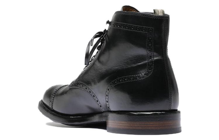 Lookbook Officine Creative Temple 'But Hitam Kulit Bulat Kasut Bertali Tinggi' OCUTEML004AERCA1000