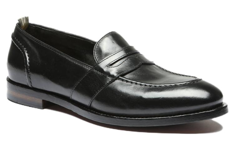 Order 意大利手工品牌 Officine Creative Temple 男款黑色圆头套脚乐福鞋