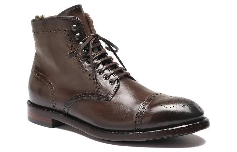Order Officine Creative Temple Boots 'Coklat Tua Brogue' OCUTEML004AERCAD215