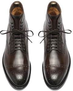 Officine Creative Temple Boots 'Coklat Tua Brogue' OCUTEML004AERCAD215 Shop Officine Creative Temple Boots 'Coklat Tua Brogue' OCUTEML004AERCAD215