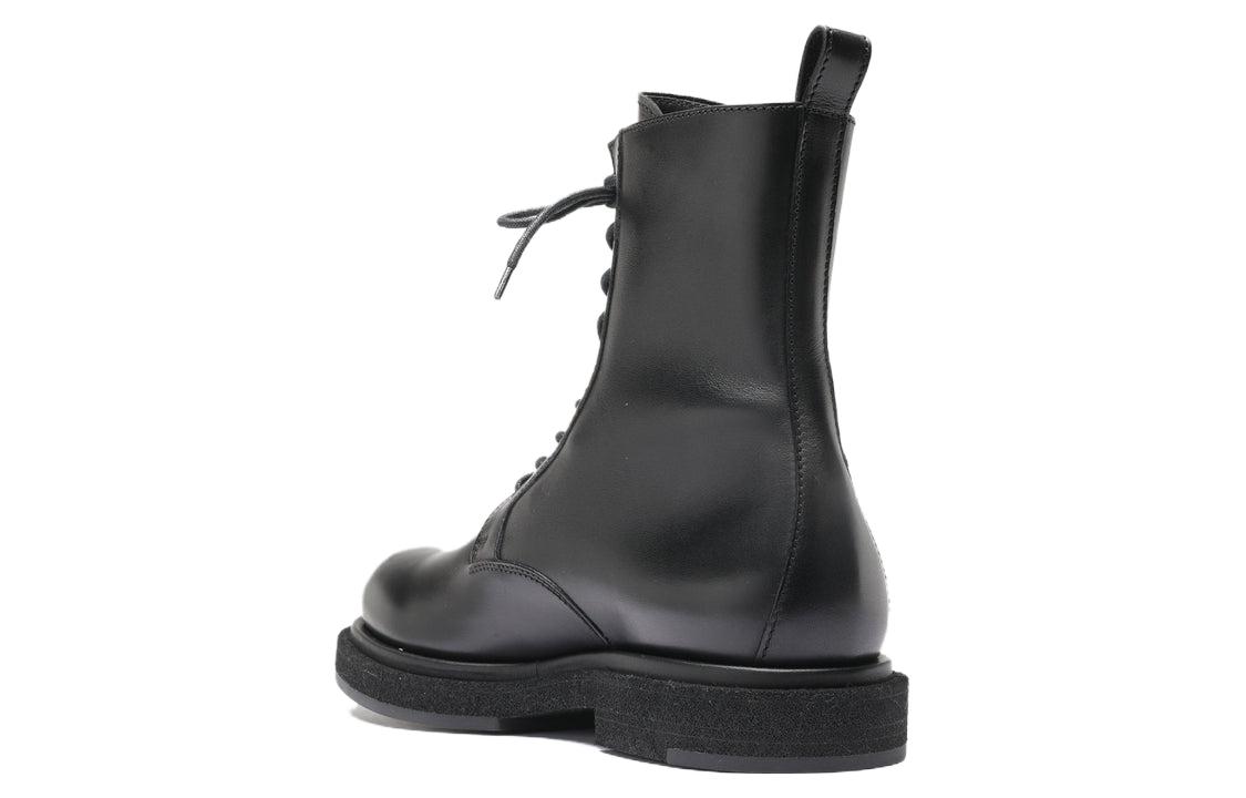 Lookbook Sepatu Boot Officine Creative Kulit Hitam Vintage Bertali Pendek OCUTONA002BUT121000