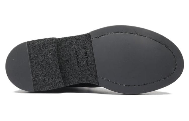 Shop Sepatu Boot Officine Creative Kulit Hitam Vintage Bertali Pendek OCUTONA002BUT121000