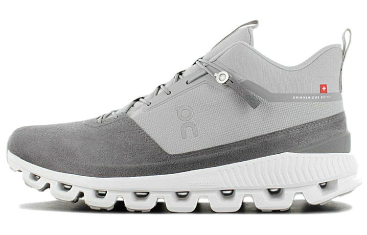 Buy On昂跑 雲端高筒 舒適減震運動鞋 灰白