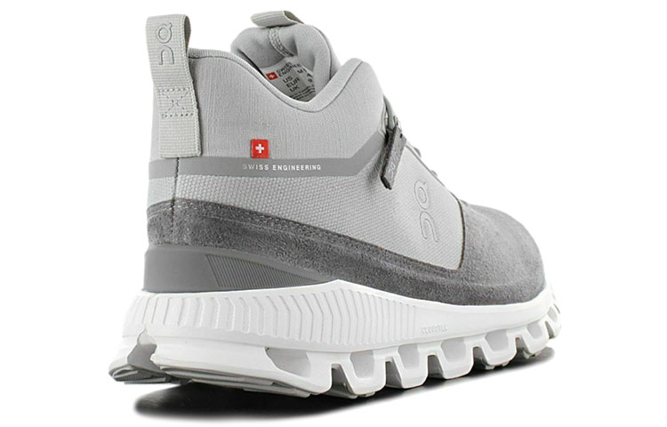 Lookbook On昂跑 雲端高筒 舒適減震運動鞋 灰白