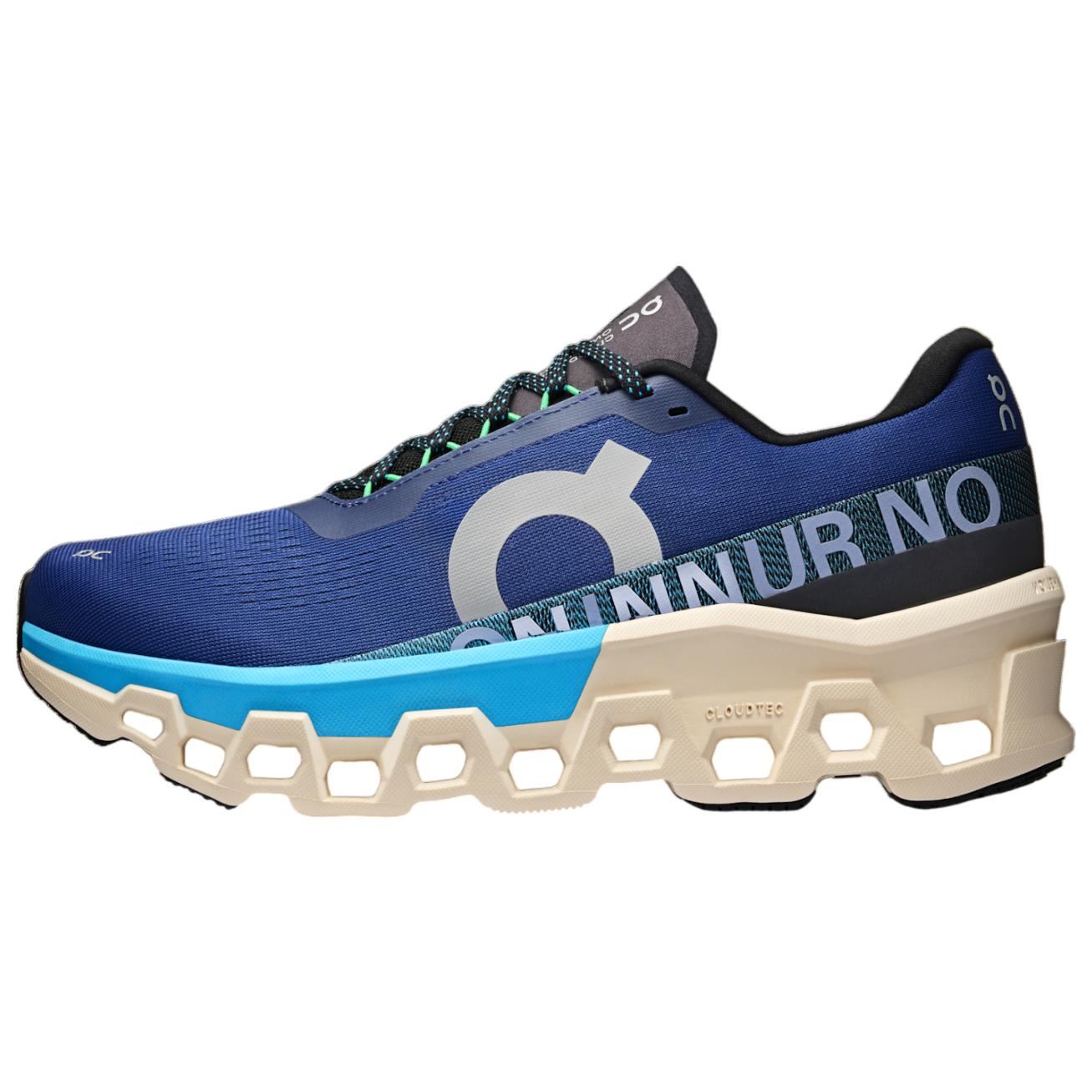 On Cloudmonster 2 Blue Marathon Running Shoes Comfortable & Versatile Mesh. 3ME10122903