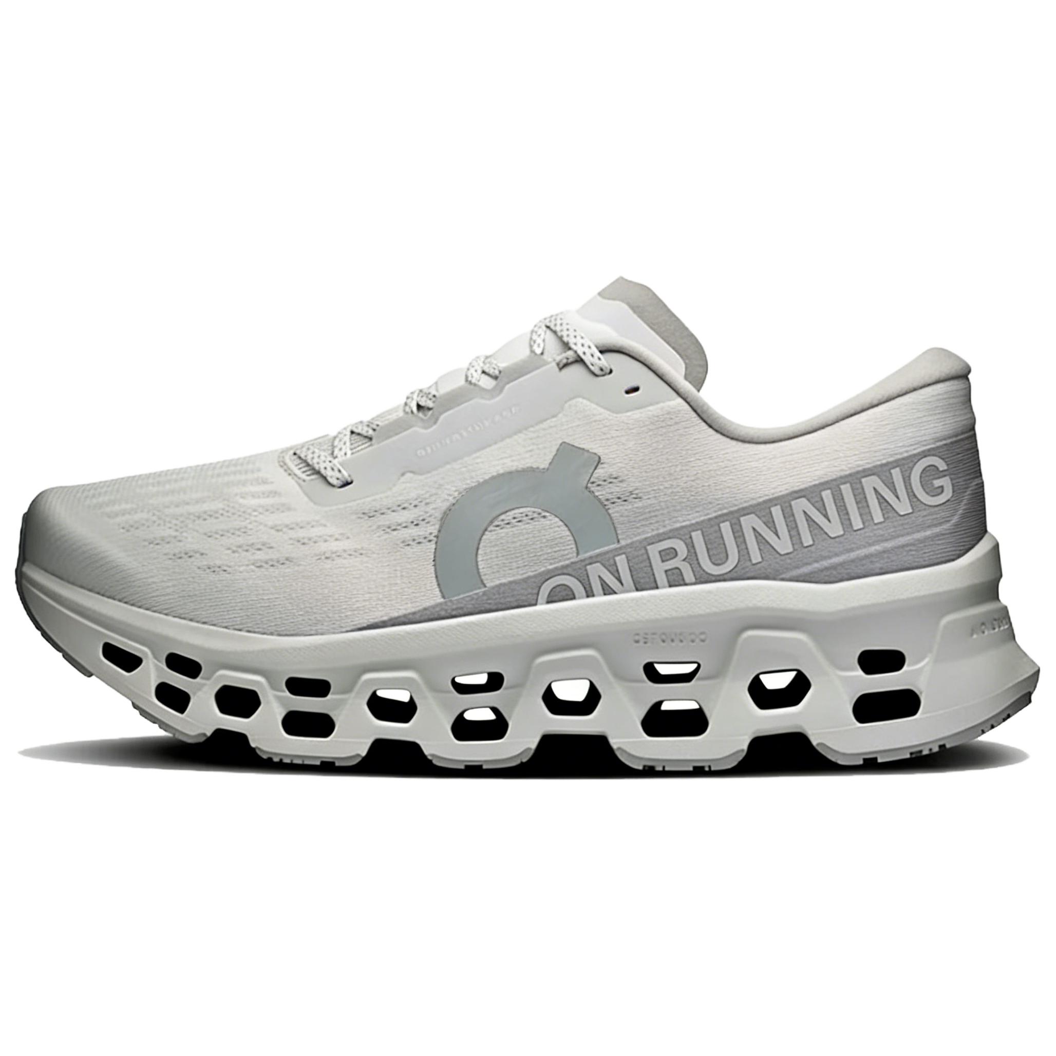 On Cloudmonster 3 Running Shoes - Lightweight, Grey Mesh, Comfortable Fit 3MG10054747