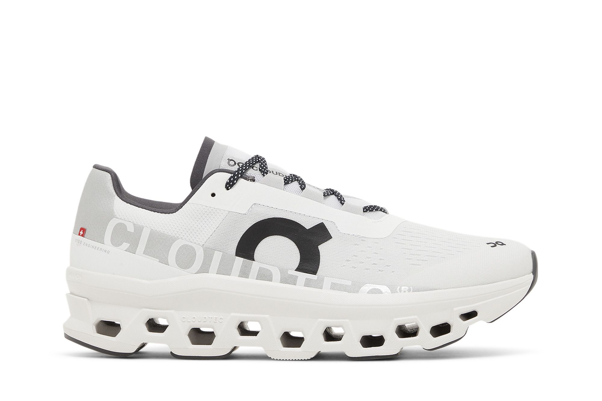 On Cloudmonster 'White Black' 61-98434
