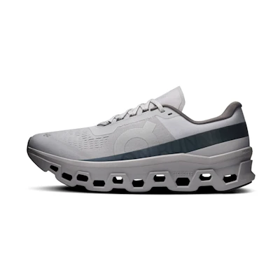 ON Cloudmonster Running Shoes Plain Gray Pattern