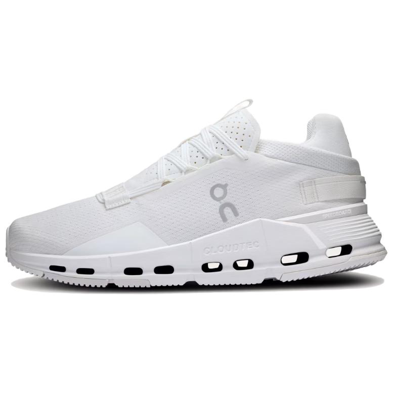 On Cloudnova 2 Low-Top Running Shoes White - Soft, Breathable, Supportive. 3ME30210108