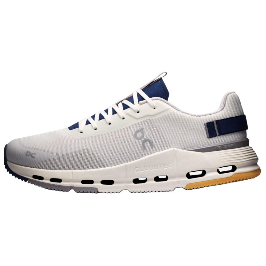 On Cloudnova Form 2 Running Shoes Grey White - Breathable, Cushioned Support 3ME30154802