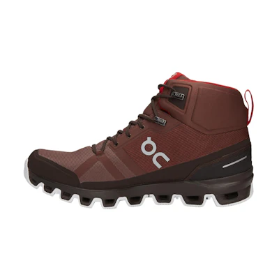 On Cloudrock Waterproof Hiking Boot 'Cocoa Red'