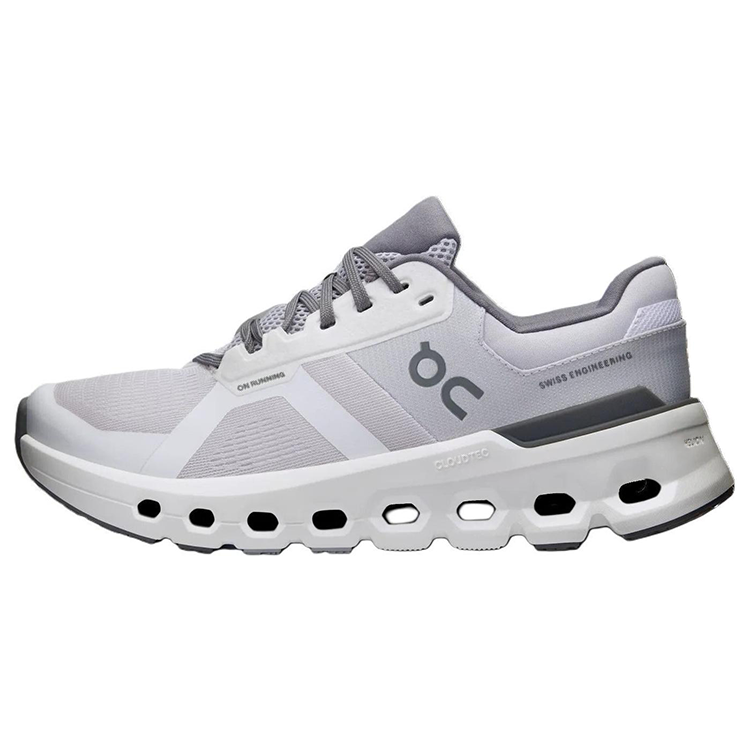 On Cloudrunner 2 Low-Top Running Shoes Grey White - Cushioned & Durable 3ME10140622