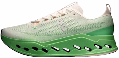 On Cloudsurfer Max Running Shoes White/Green - Soft Comfort Fit 3MF30433397 On Cloudsurfer Max Running Shoes White/Green - Soft Comfort Fit 3MF30433397