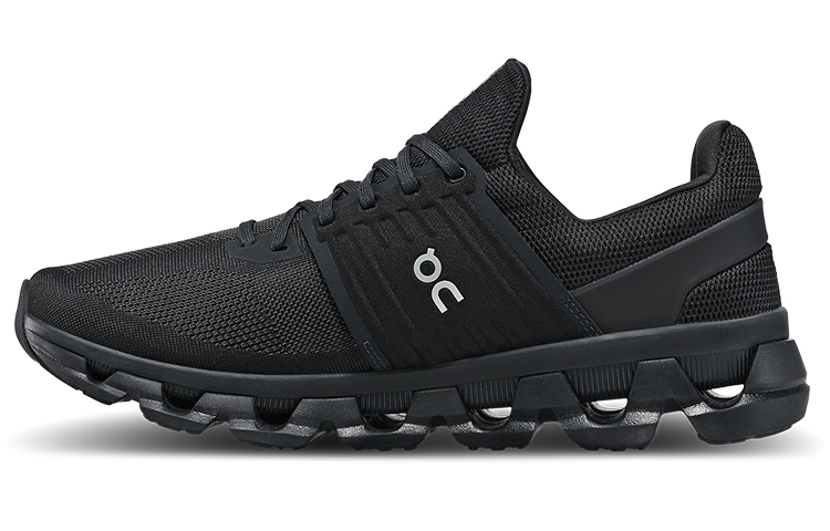 On Cloudswift 3 All-Black Breathable Cushioned Low-Top Running Shoes 3MD10240485