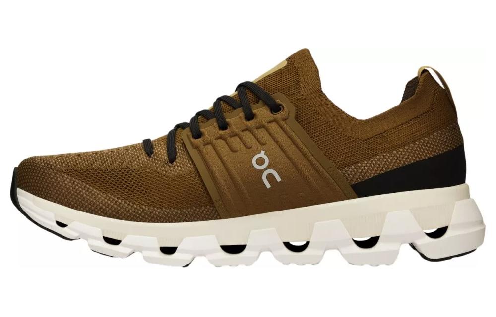 On Cloudswift 3 Running Shoes Brown/White - Comfort, Cushioning & Anti-Slip. 3MD10561921