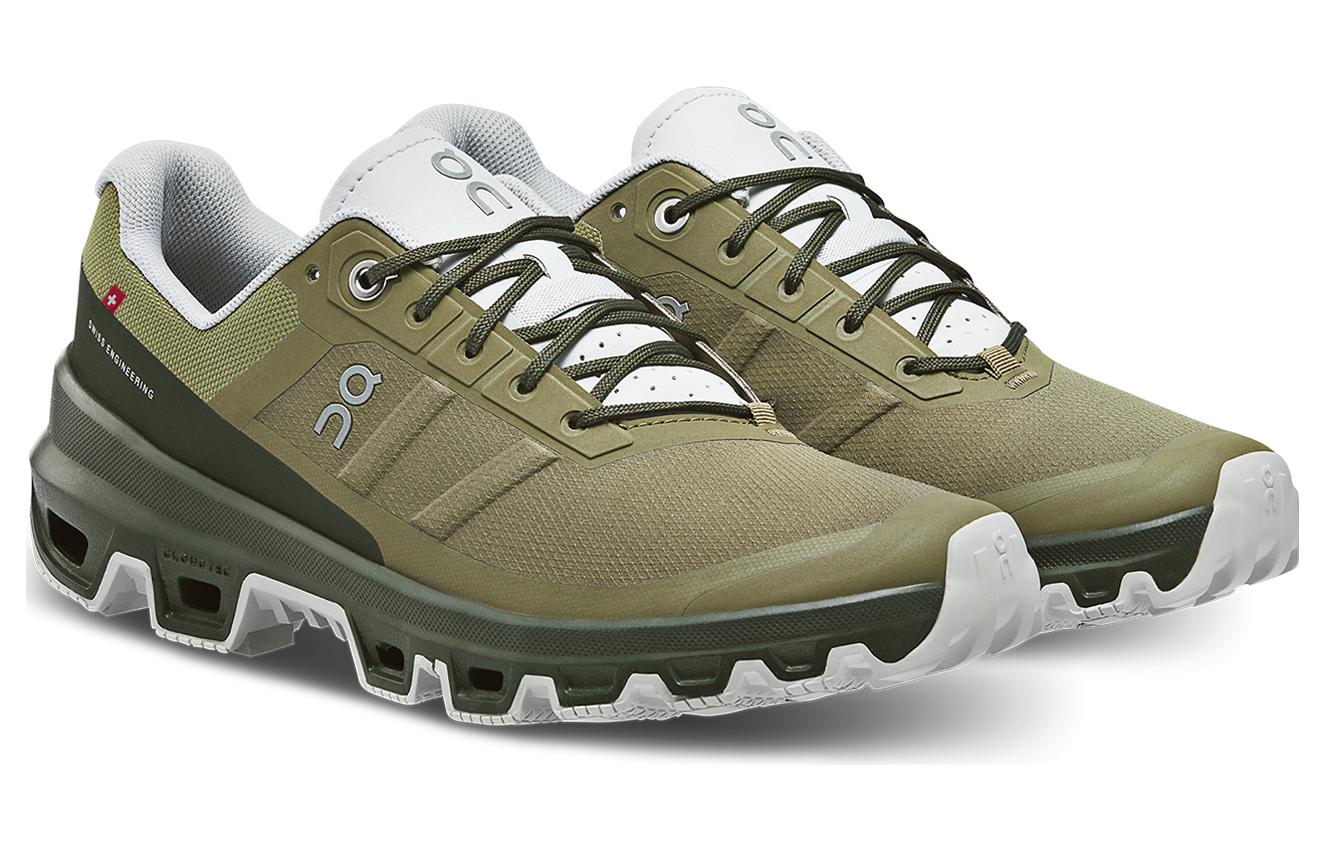 Lookbook On昂跑 Cloudventure 減震防滑耐磨 低幫 跑步鞋 男款 綠色