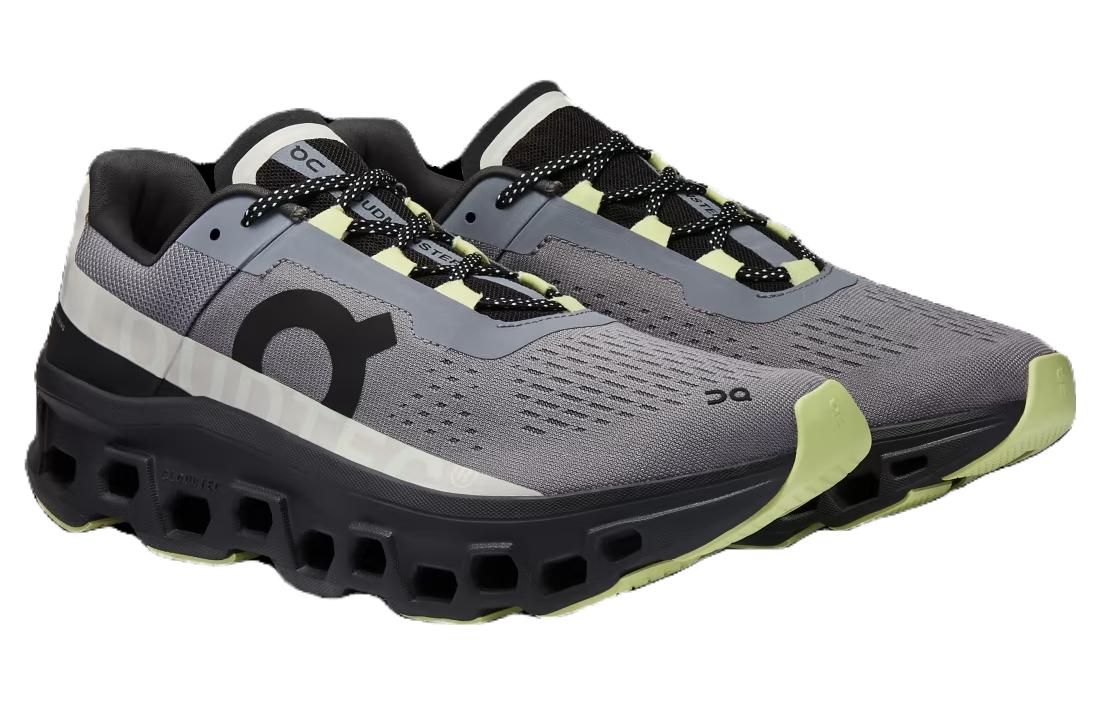 Lookbook On On Cloudmonster 'Kelabu Selesa Serbaguna Anti-Gelincir Tahan Lama Kasut Lari Rendah' 61-98132