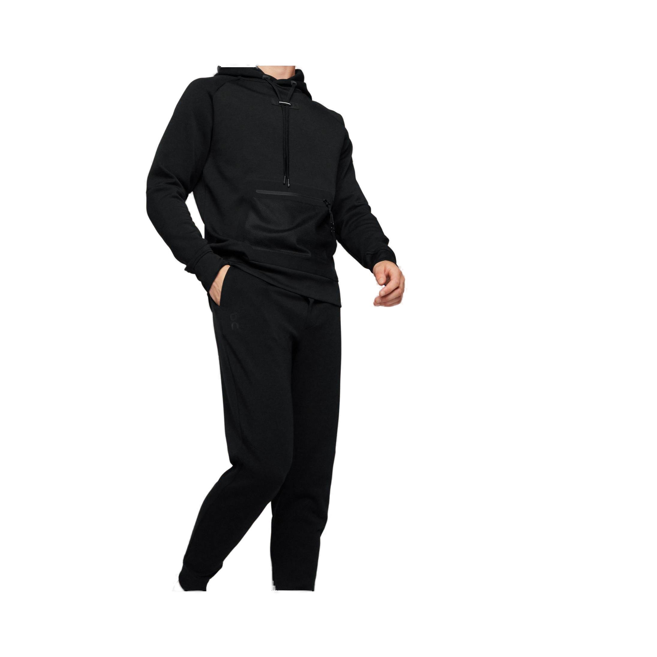 Lookbook 온러닝 블랙 후드티 캐주얼 스포츠 패션 스웨트셔츠 1ME11450553