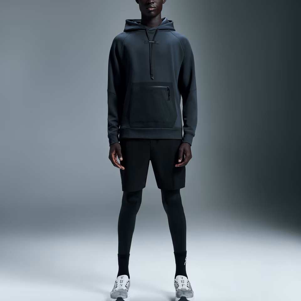 Lookbook 온러닝 블루 후디 2024 가을겨울 트레이닝 시리즈 액티브웨어. 1ME11451573