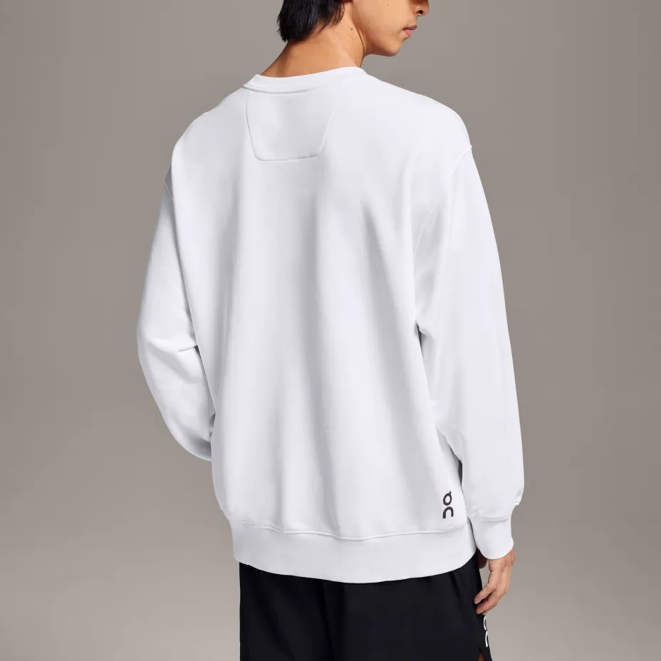 Purchase On Running Crewneck Logo Print Pullover Sweatshirt Putih 1ME10340069