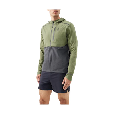 On Running Outdoor Sports Zip Hoodie Jacket - Tiger Forest Green 1544030
