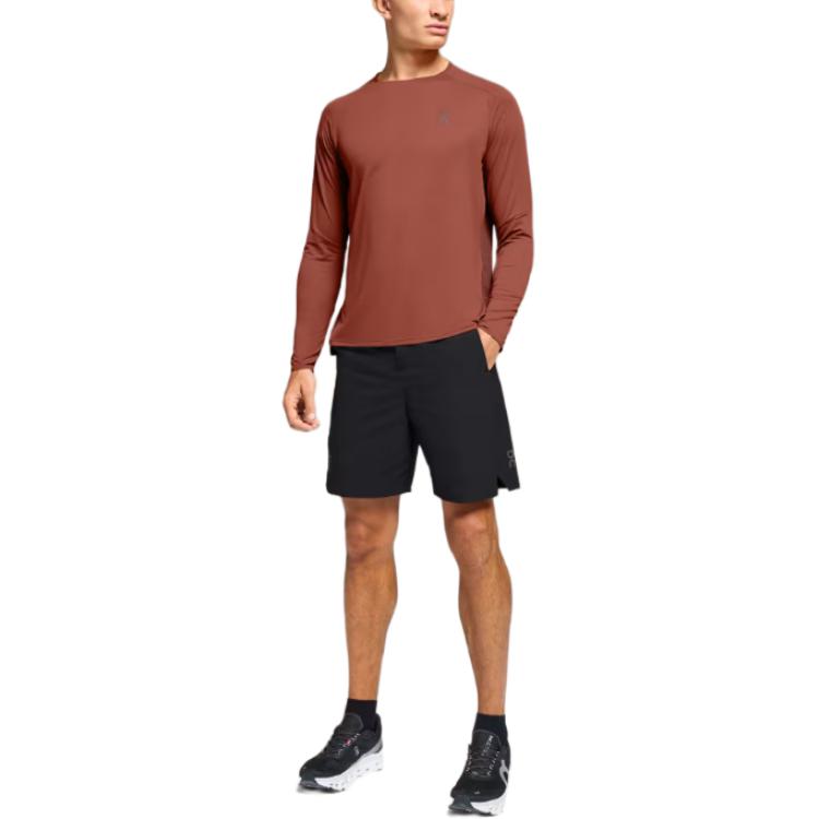 Lookbook On Running 性能混合2合1透气运动短裤 - 黑色 1ME10280553