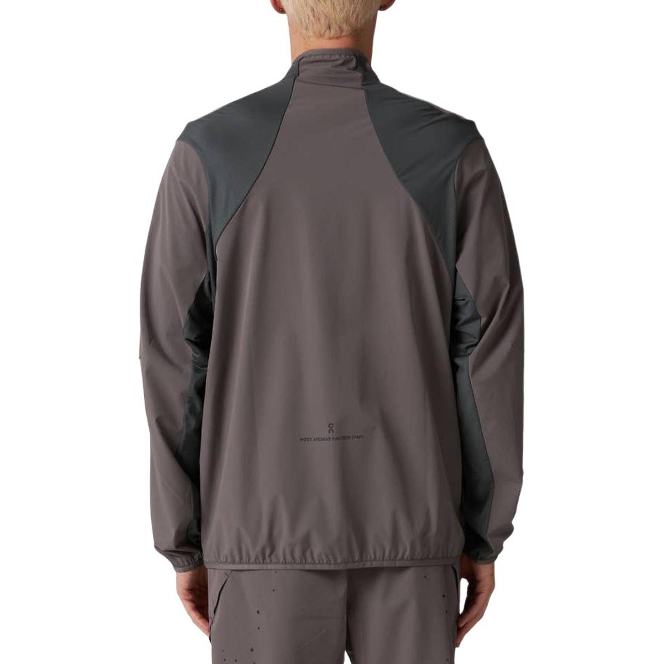 Shop On Running 复古拼色拉链运动夹克 浅棕色 1UE10071953