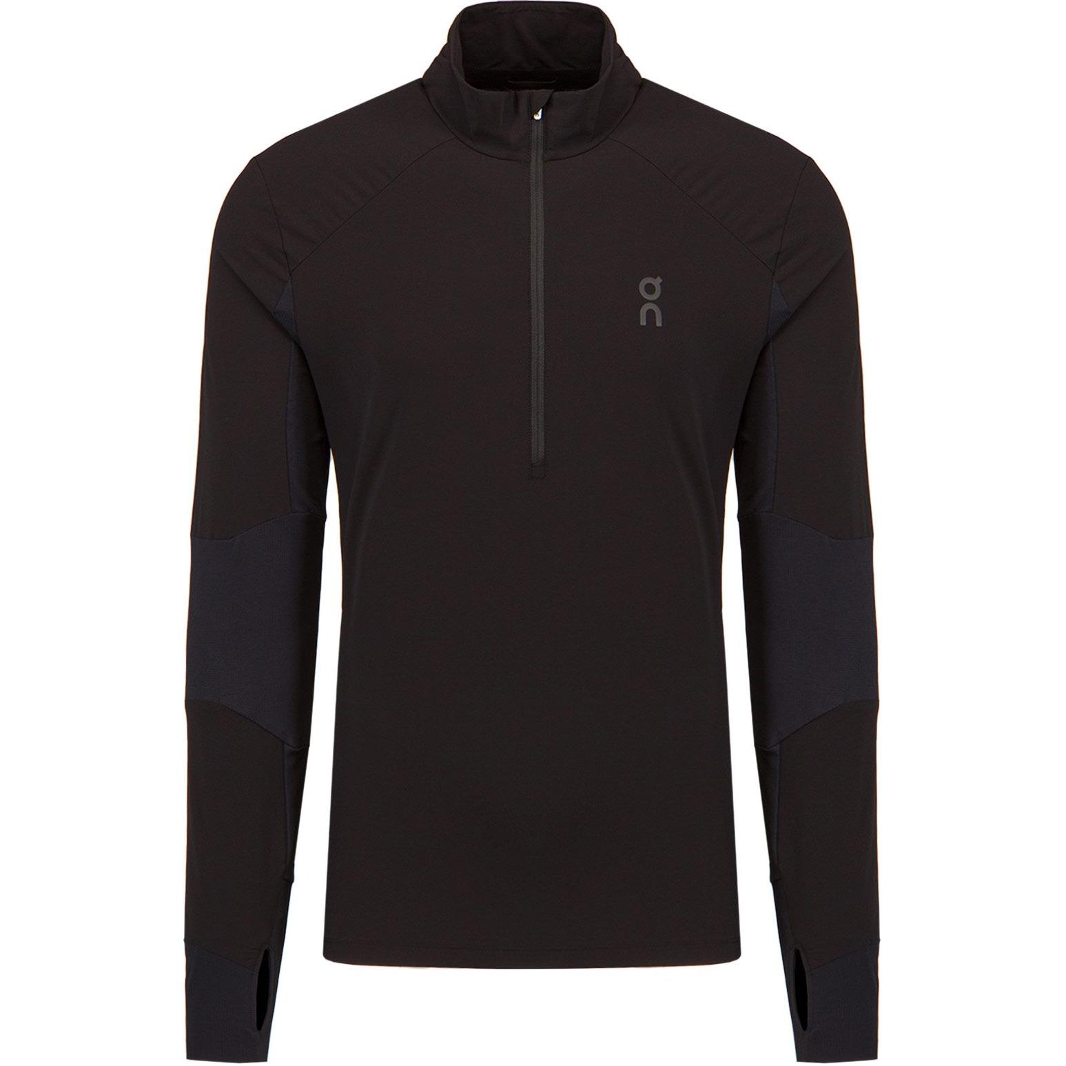 On Running  Trail Breaker Elastic DWR Half-Zip Pullover Black Sweatshirt. 13300705