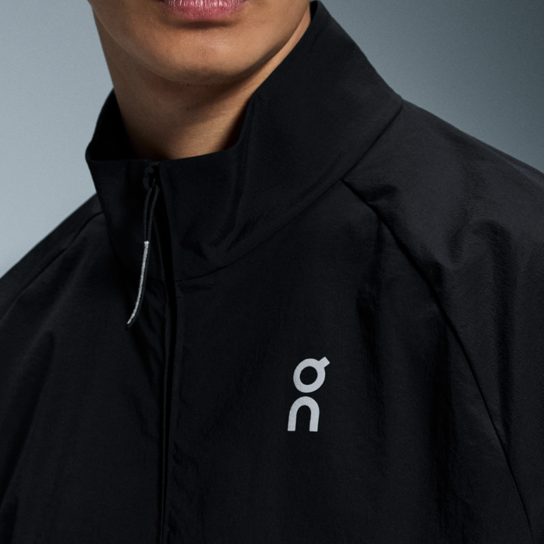 Sizing オンランニング オールデイ ハーフジップ 防水ジャケット ブラックロゴデザイン 1ME30400553