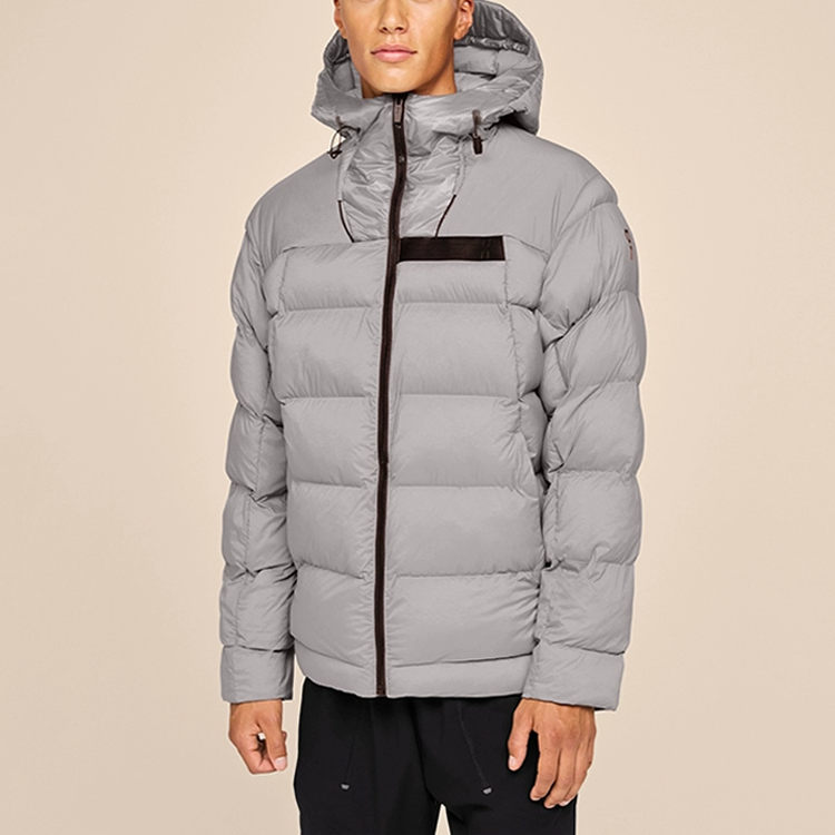 Lookbook 온 러닝 챌린저 재킷 솔리드 컬러 후드 캐주얼 따뜻한 자켓 1MD30120585