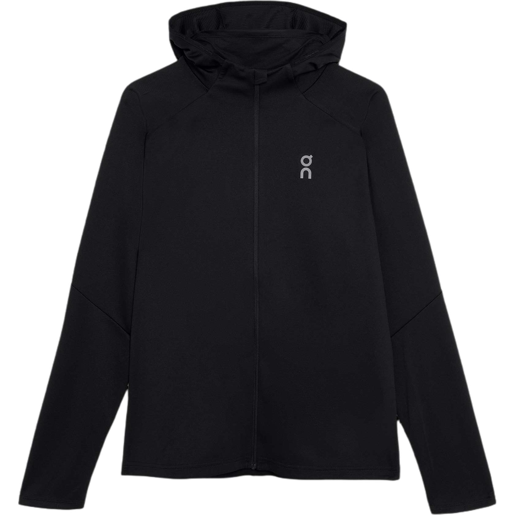 On Running Climate Zip Hoodie  Black - Warm Moisture-Wicking Jacket 1ME10250553