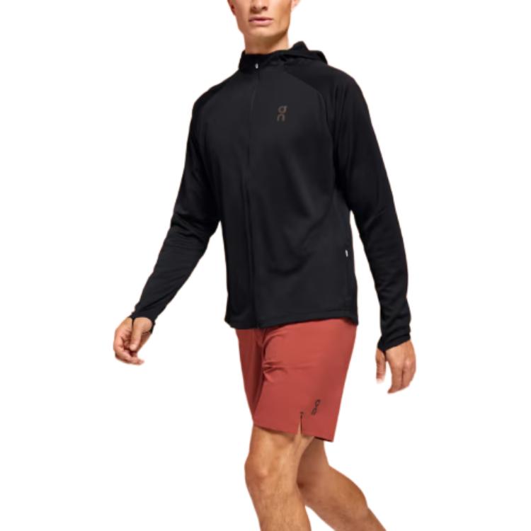 Shop 온러닝 클라이밋 집 후디 블랙 - 따뜻한 흡습 발산 자켓 1ME10250553