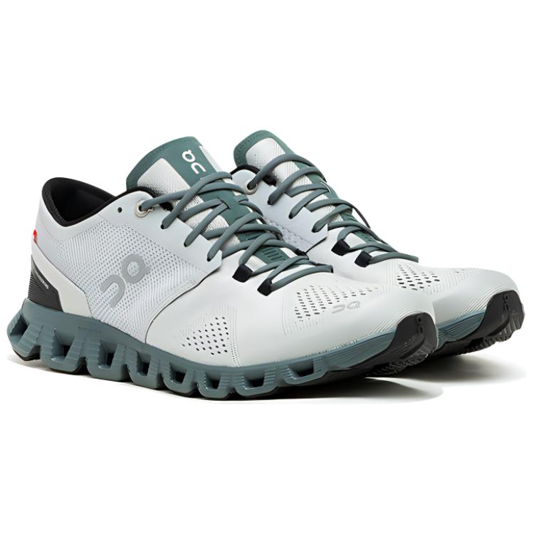 Order On昂跑 Cloud X 1 輕量多功能 低筒 跑步鞋 男款 灰綠