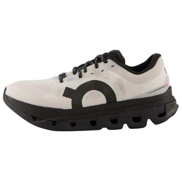 On Running Cloudflow 5 Running Shoes Beige Black Comfortable Casual. 3MF30760117